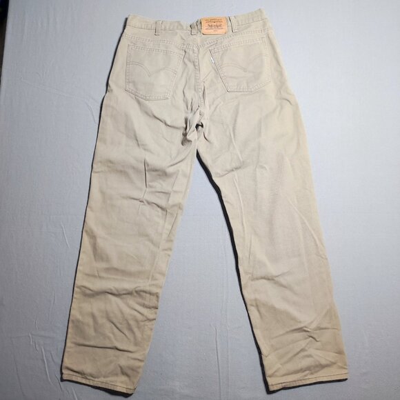 Vintage Levi's 634 white tab jeans men's size 33X32 cream colour, straight relax - Picture 3 of 12